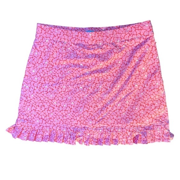 J. McLaughlin Dresses & Skirts - J. McGlaughlin Pink Floral Smocked Tennis Mini Skort